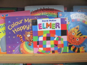 We read some very colourful books this week, we especially loved "Elmer".